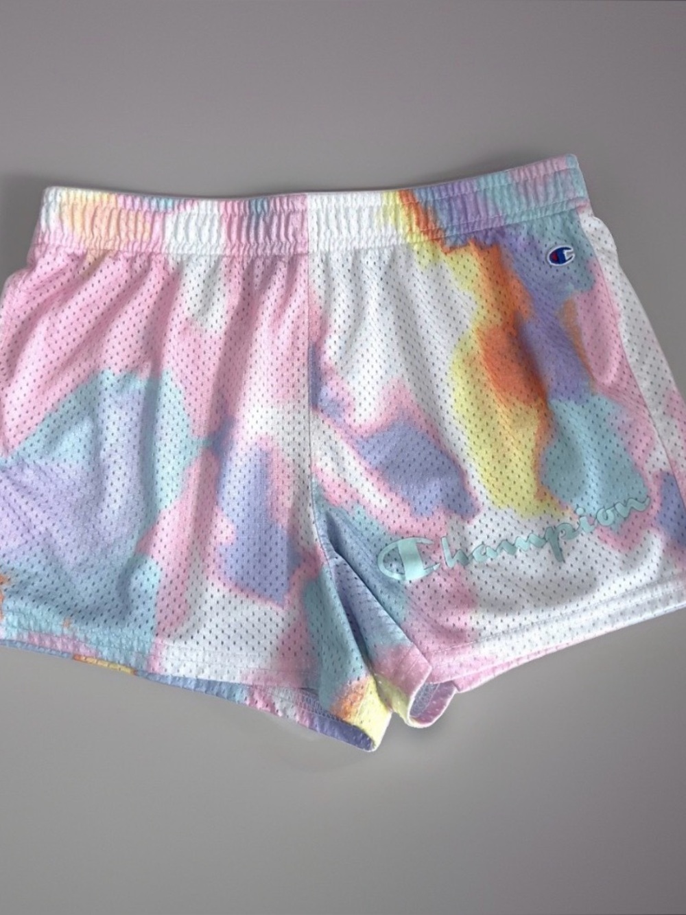 Women’s Champion Athletic shorts size S Small Mesh Running Workout Multicolor